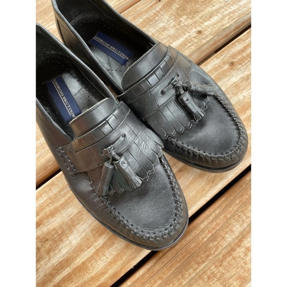 Giorgio Brutini Princeton Men\'s Shoes Black Oxford Tassel Kilted Size 9 main image 10